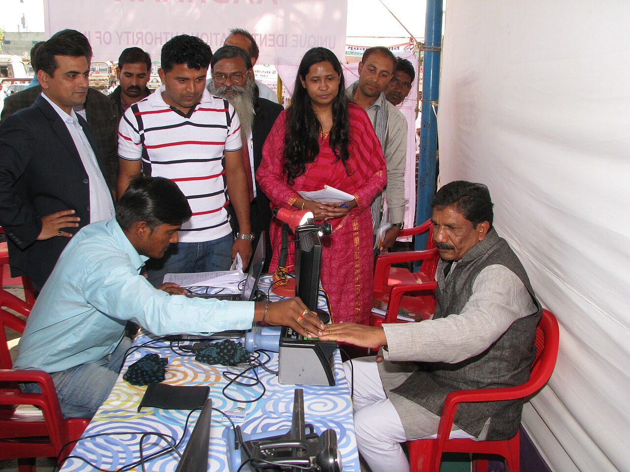 Indian identity documents laid out for account verification